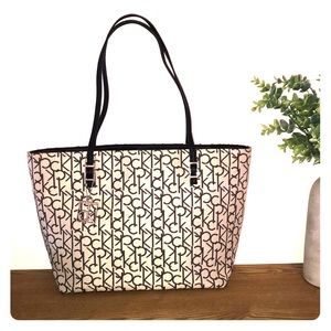 Calvin Klein monogram tote bag